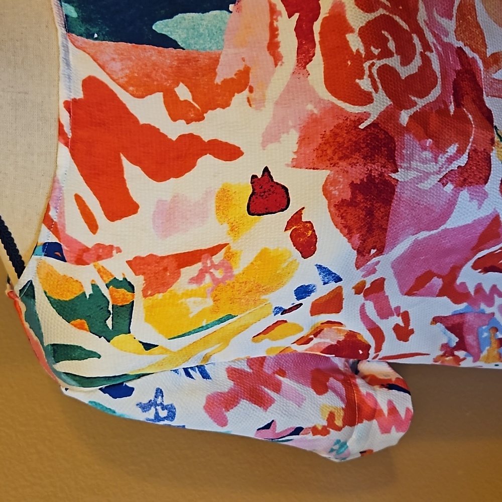 CHICO'S BLOUSE TOP SHIRT LIGHTWEIGHT SHORTSLEEVE 16/18P COLORFUL - Picture 2 of 7
